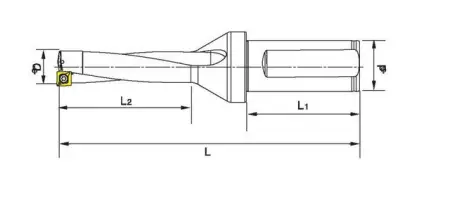 Корпусное сверло (четырехудлиненное) C25-SP19-76L