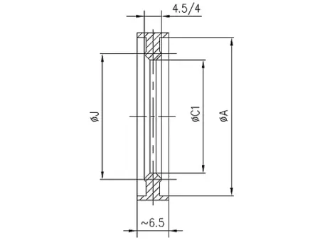 Сверхвысоковакуумное уплотнительное кольцо KF25 (двухсторонее)