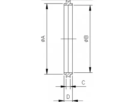 Центрирующее кольцо ISO80 с сеткой и О-кольцом. Наличие внешнего кольца - нет