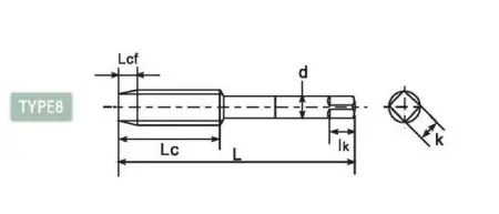 Метчик для трубной резьбы со спиральными канавками DLSFT-PF1122