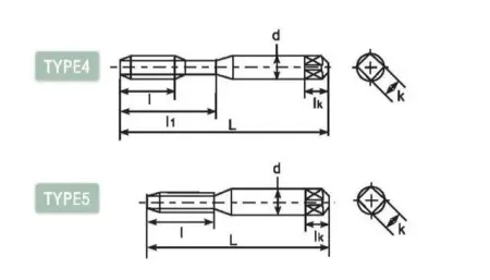 Метчик с прямой канавкой DL5173552