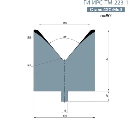 Одноручьевая матрица-вставка TRUMPF  ГИ-ИРС-ТМ-223-1