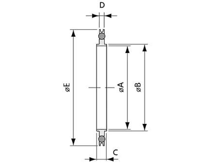 Уплотнение ISO400 с центрирующим кольцом и внешним кольцом ISO400-12-vt (витон)