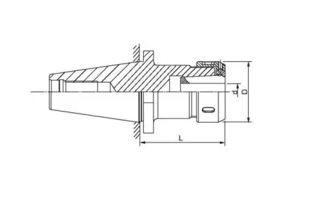Цанговый патрон BT50-OZ25-90