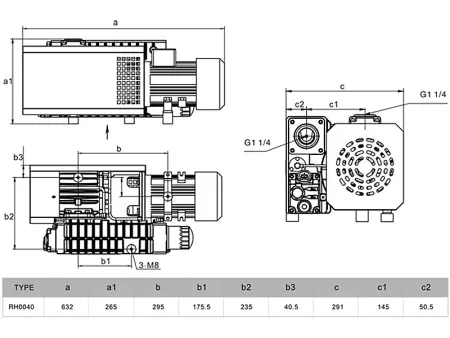 Пластинчато-роторный вакуумный насос IRV-Н004-073