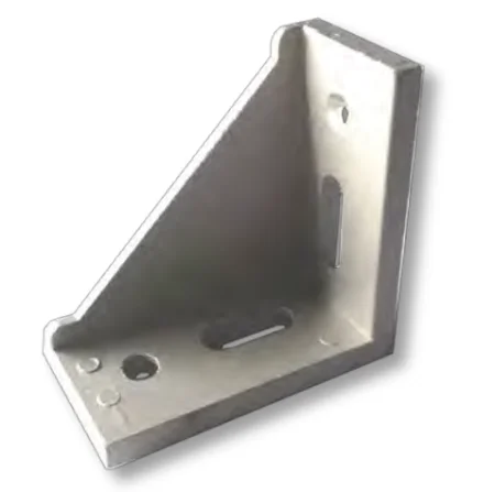 Прямоугольный соединитель усиленный 40х80-8 для алюминиевых профилей, ALF-RC4080-8