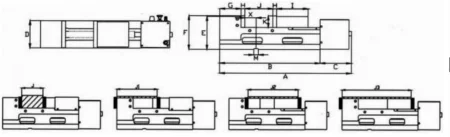 Пневматические тиски CPV чертеж