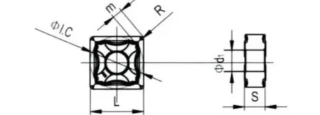 Твердосплавная токарная пластина CNMM 120406-LH