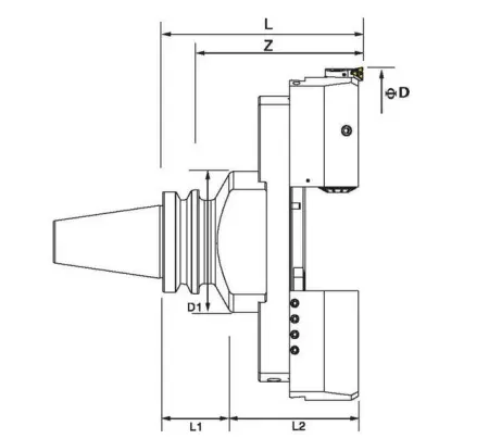 Прецизионная расточная головка BT50-EWN480-210
