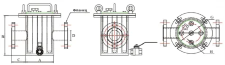 DM-SS-F-150 Магнитный сепаратор стержневой для жидких продуктов