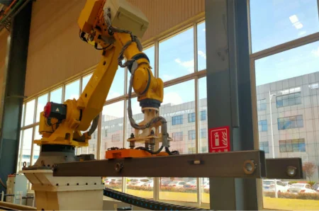 DM-M3-300 Прямоугольный магнитный захват манипулятора для стальных труб и прутьев