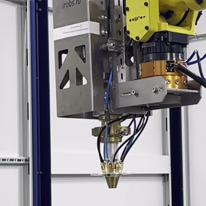 Лазерная оптическая голова для наплавки порошком