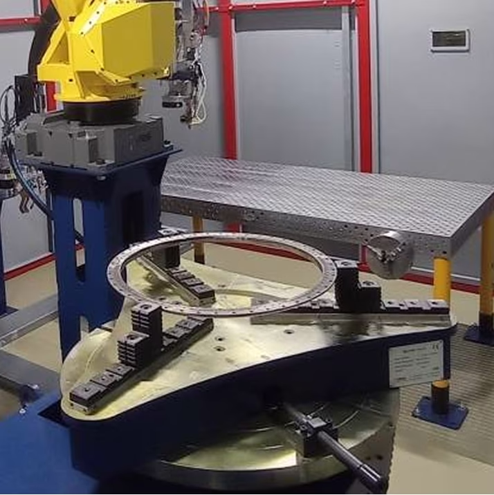 2-осевой позиционер в комплексе пескоструйной обработки