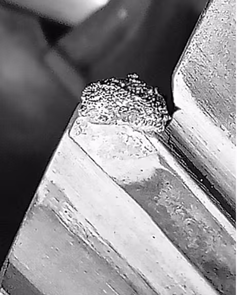 Пример лазерной наплавки. Ремонт зуба лопатки порошковой наплавкой 3