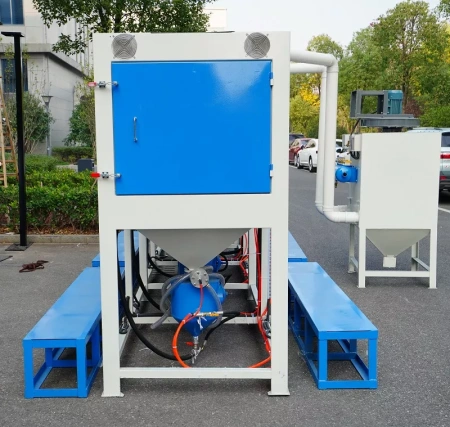 Пескоструйная камера напорная с четырьмя станциями DS-28-3PT