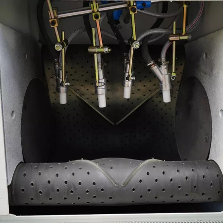 Автоматическая пескоструйная камера с барабанной лентой DS-6-4ADT