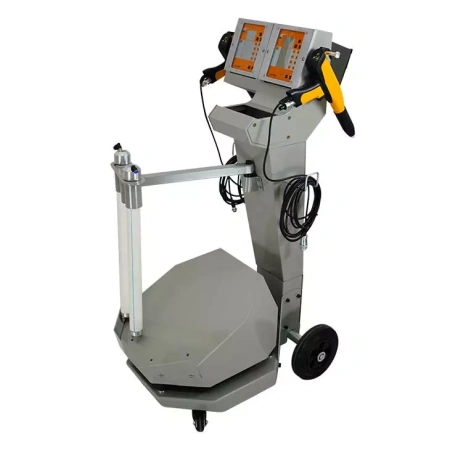 Установка для напыления порошковой краски с вибростолом, двойная система напыления, CC-720-S-2